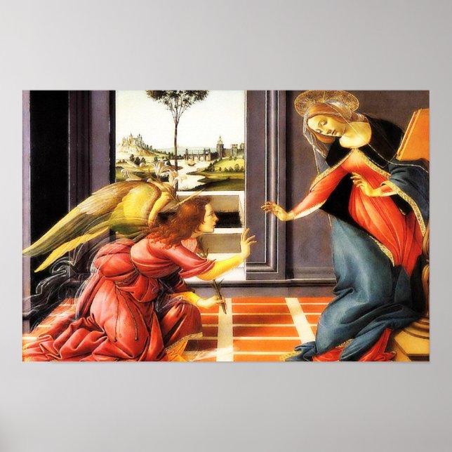 The Annunciation Virgin Mary Gabriel Angel Poster (Front)