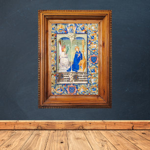The Annunciation Virgin Mary Mediaeval Illuminatio Poster