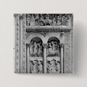 The Annunciation,Visitation, Adoration Magic 15 Cm Square Badge