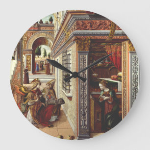 The Annunciation, with Saint Emidius Large Clock