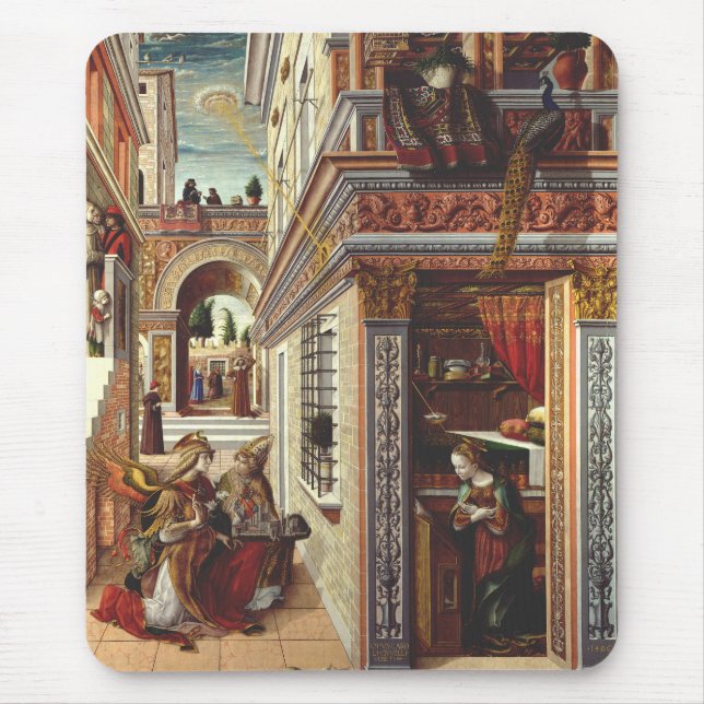 The Annunciation, with Saint Emidius Mouse Pad (Front)