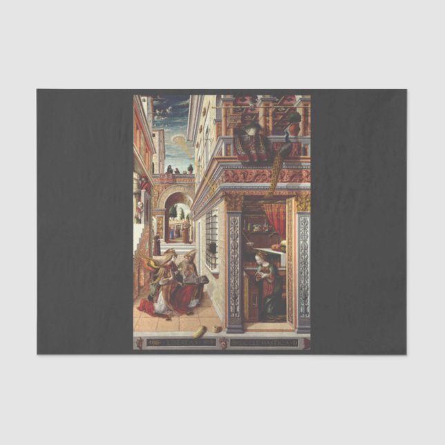 The Annunciation, with Saint Emidius Tissue Paper (Front)