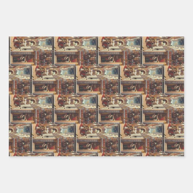 The Annunciation, with Saint Emidius Wrapping Paper Sheet (Front)