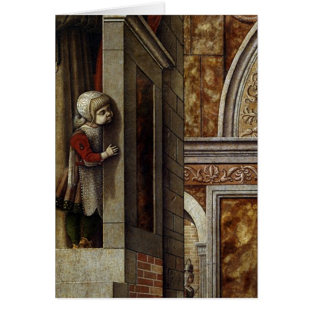 The Annunciation with St. Emidius, 1486 (Front)
