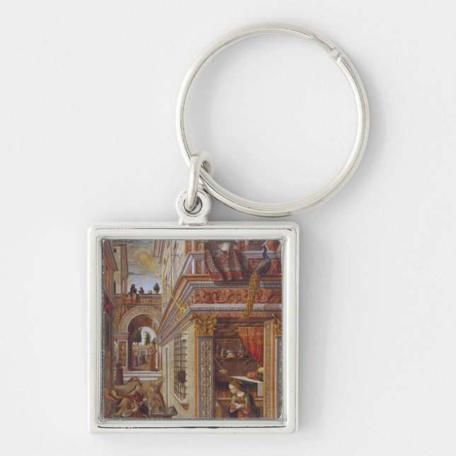 The Annunciation with St. Emidius, 1486 Key Ring (Front)
