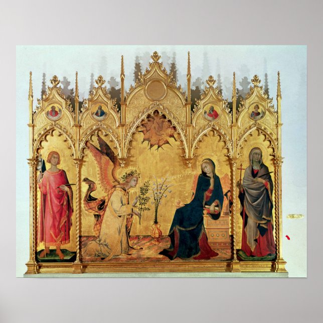 The Annunciation with St. Margaret and St. Poster (Front)