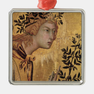The Annunciation with St. Margaret Metal Tree Decoration