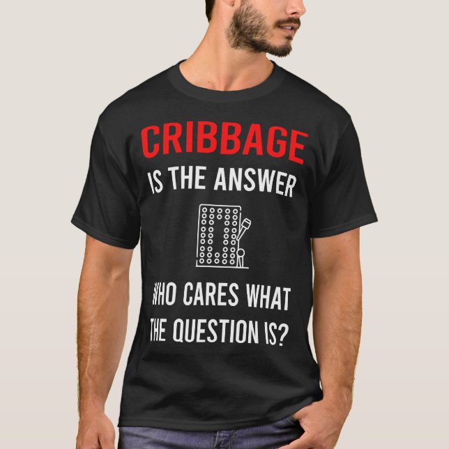 The Answer Cribbage Crib T-Shirt (Front)