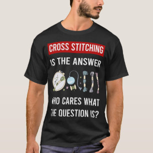 The Answer Cross Stitching T-Shirt