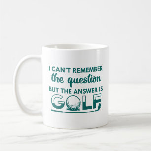The Answer Is Golf Coffee Mug