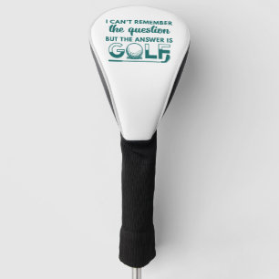 The Answer Is Golf Head Cover
