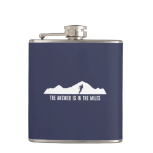 The Answer Is In The Miles Hip Flask
