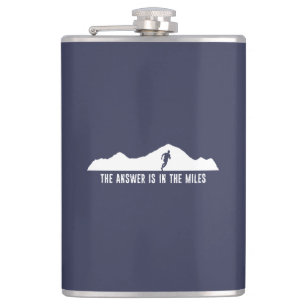 The Answer Is In The Miles Hip Flask