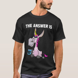 The answer is no. Grumpy Funny Donkey Unicorn T-Shirt