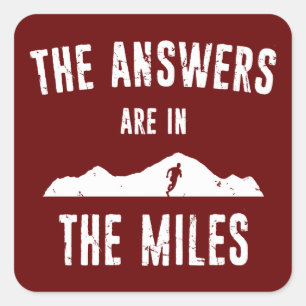 The Answers Are In The Miles Square Sticker