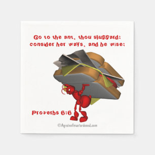 The ant Proverbs 6:6 Napkin