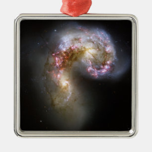 The Antennae galaxies Metal Tree Decoration