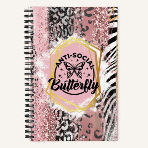The Anti-Social Butterfly To-Do List Notebook