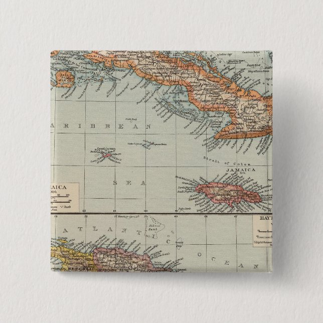 The Antilles 15 Cm Square Badge (Front)