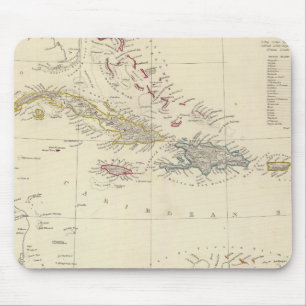 The Antilles or WestIndia Islands Mouse Pad
