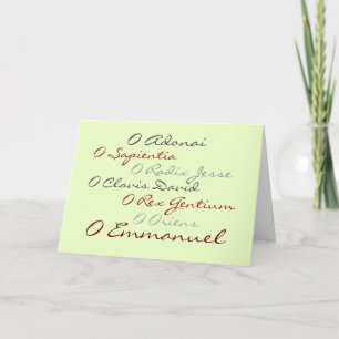 The Antiphons (script) Holiday Card