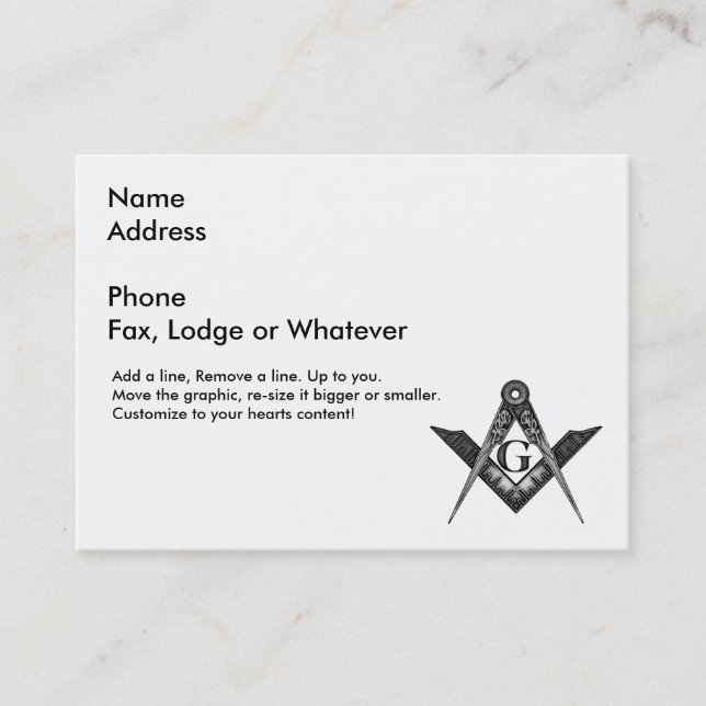 The Antique S&C Business Card (Front)