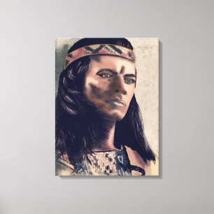 The Apache - Wrapped Canvas