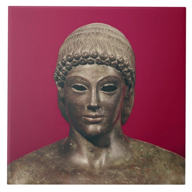 The Apollo of Piombino, head of the statue, found Tile (Front)