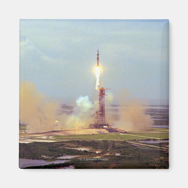 The Apollo Soyuz Test Project Saturn IB Launch Magnet (Front)