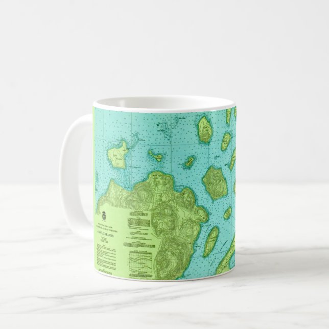 The Apostle Islands Map Mug (Front Left)