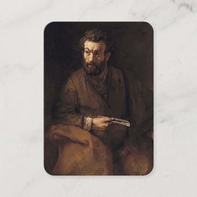 The Apostle St Bartholomew Prayer Card (Front)