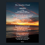 The Apostles' Creed Poster<br><div class="desc">The Apostles' Creed is said to have originated as the personal confession of faith made at the time of baptism in the first century. The present form of the creed dates from the sixth or seventh century A.D. This poster is a great way to meditate on the fundamentals, to memorise...</div>