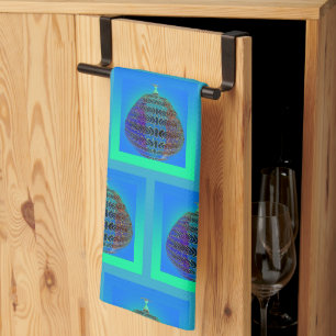 The Apothecary Jar Blue    Tea Towel