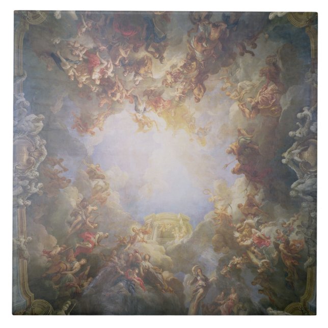 The Apotheosis of Hercules, from the ceiling of Th Ceramic Tile (Front)
