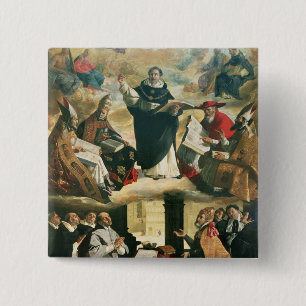The Apotheosis of St. Thomas Aquinas, 1631 15 Cm Square Badge
