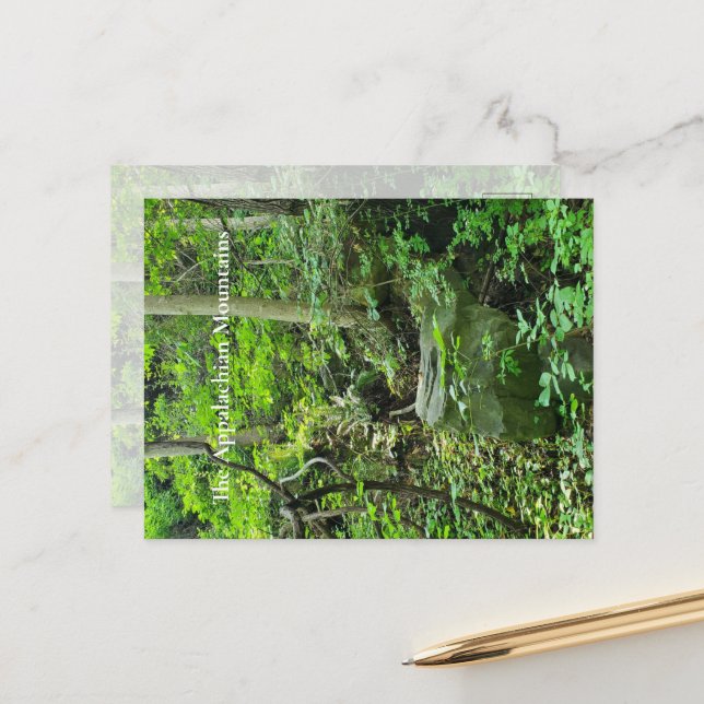The Appalachian Mountains Postcard (Front/Back In Situ)
