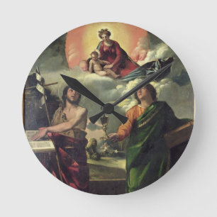 The Apparition of the Virgin to the Saints John th Round Clock