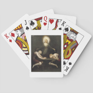 The Appearance of Christ at Emmaus, 1792 (oil on c Playing Cards