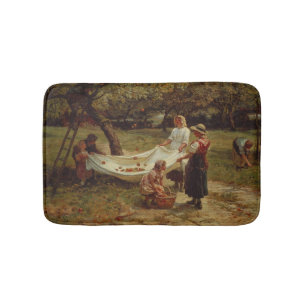 The Apple Gatherers, 1880 Bath Mat