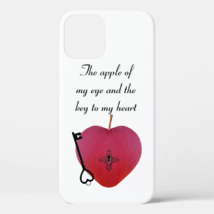 The apple of my eye and the key to my heart iPhone 12 pro case