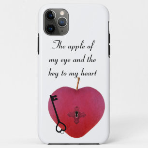 The apple of my eye and the key to my heart iPhone 11 pro max case