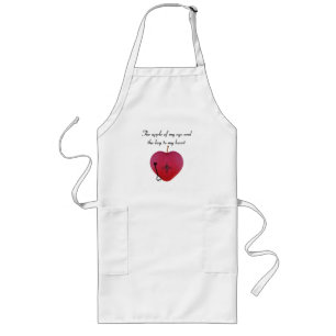 The apple of my eye and the key to my heart long apron