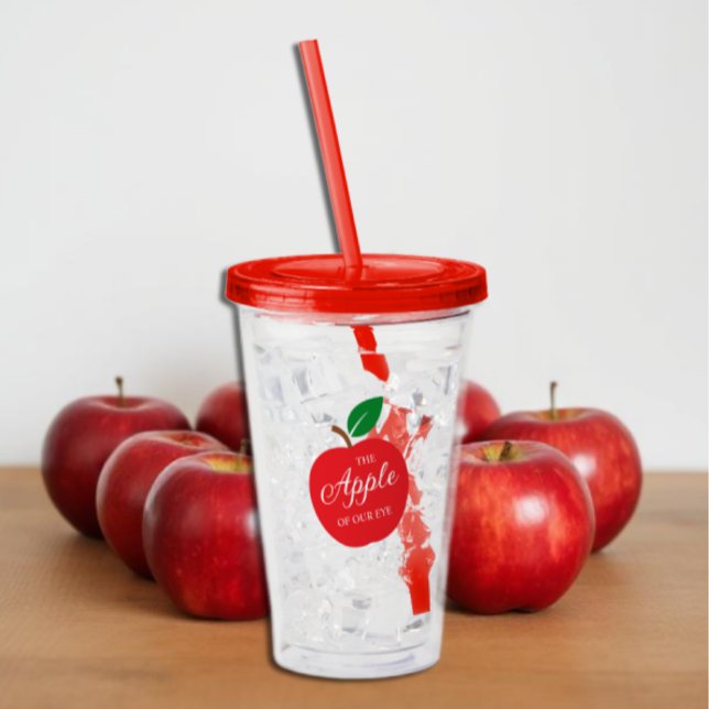 The Apple Of Our Eye Baby Shower Acrylic Tumbler (Creator Uploaded)