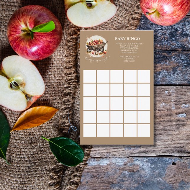 The Apple Of Our Eye Baby Shower Bingo Game (Creator Uploaded)