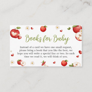 The Apple of our Eye Baby Shower Books for Baby Enclosure Card