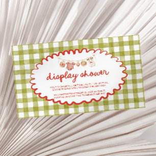 The Apple Of Our Eye Baby Shower Display Shower Enclosure Card
