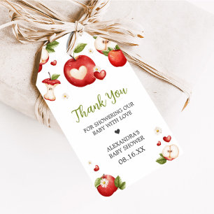 The Apple of our Eye Baby Shower Favor Tags