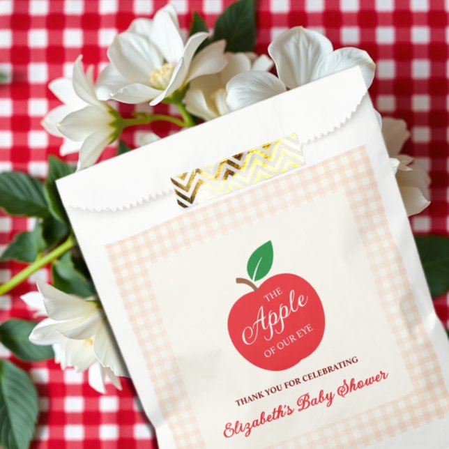 The Apple Of Our Eye Baby Shower Favour Bag (Creator Uploaded)
