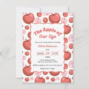 The Apple of Our Eye Baby Shower Invitation