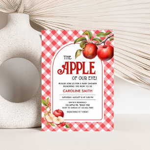 The Apple of Our Eye Baby Shower Invitation